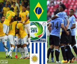 yapboz Brezilya - Uruguay, yarı finalde, 2013 FIFA Konfederasyon Kupası